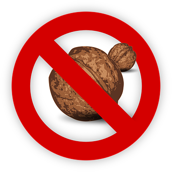 No Nuts Allowed Sign PNG
