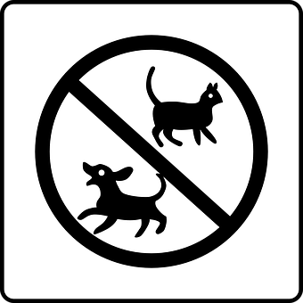 No Pets Allowed Sign PNG