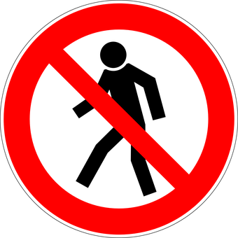 No Sign Redand Black PNG