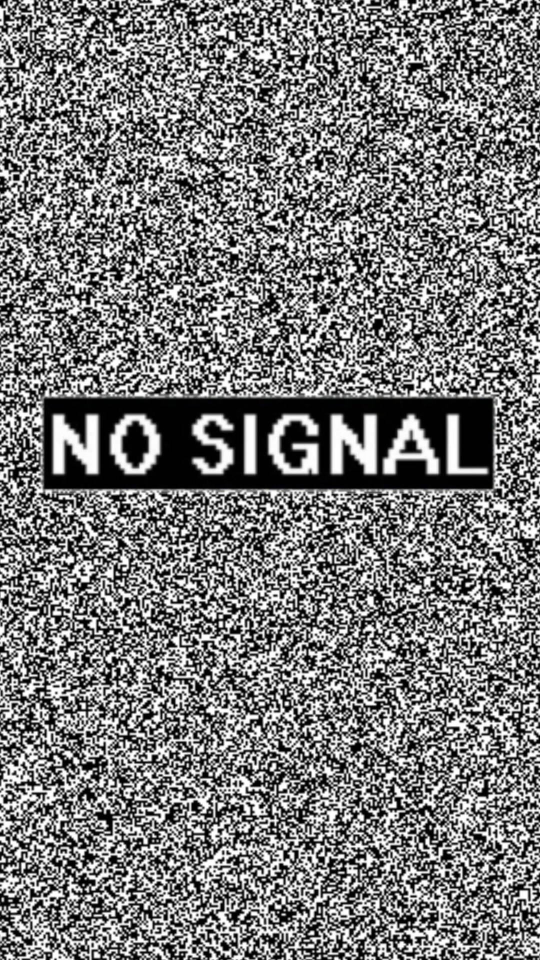 No Signal White Noise Wallpaper