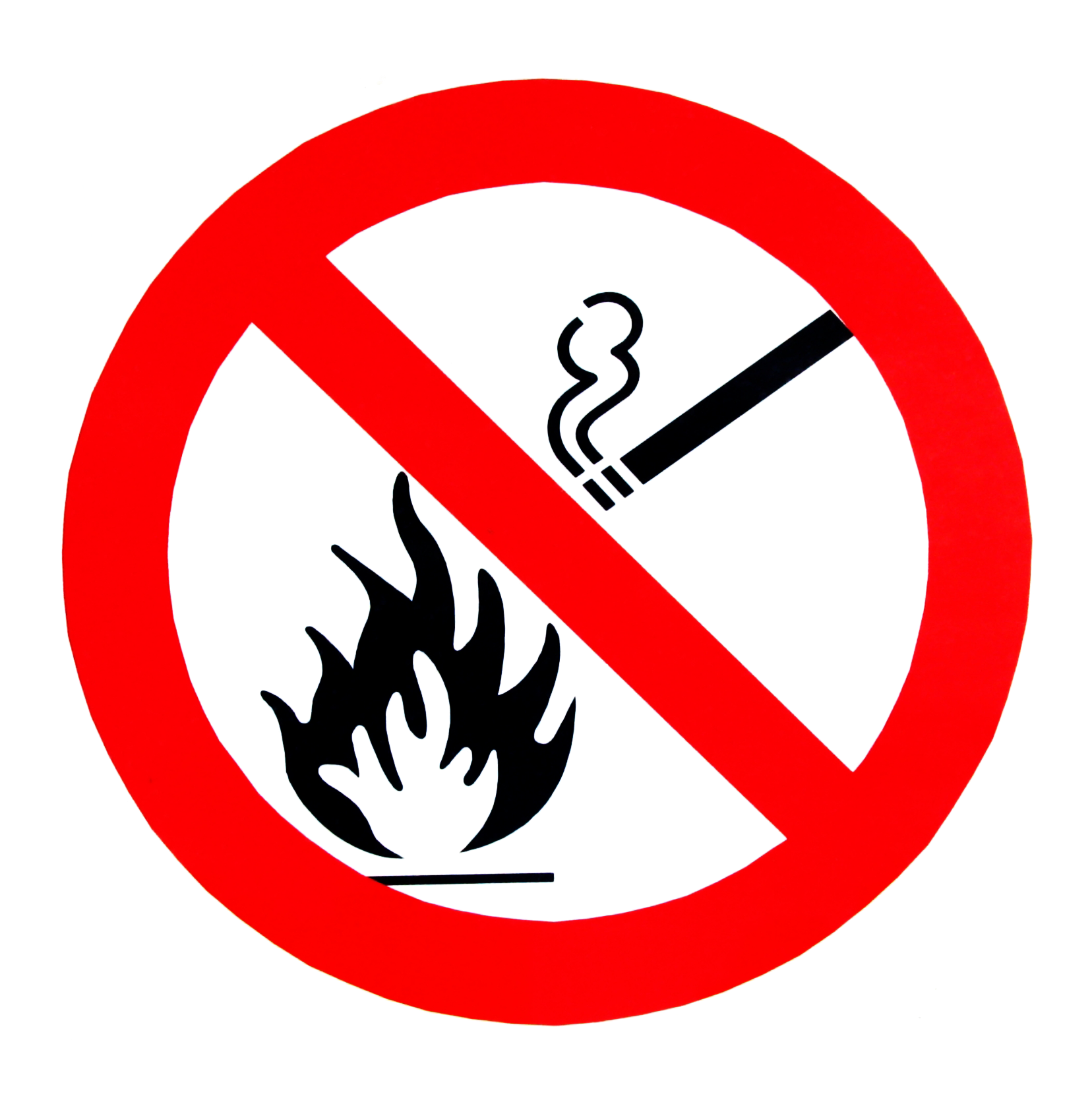 No Smoking And Open Flame Sign PNG