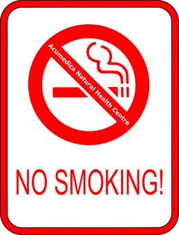 No Smoking Sign Acupuncture Clinic PNG