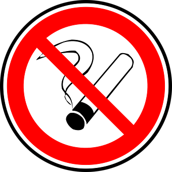 No Smoking Sign Graphic PNG