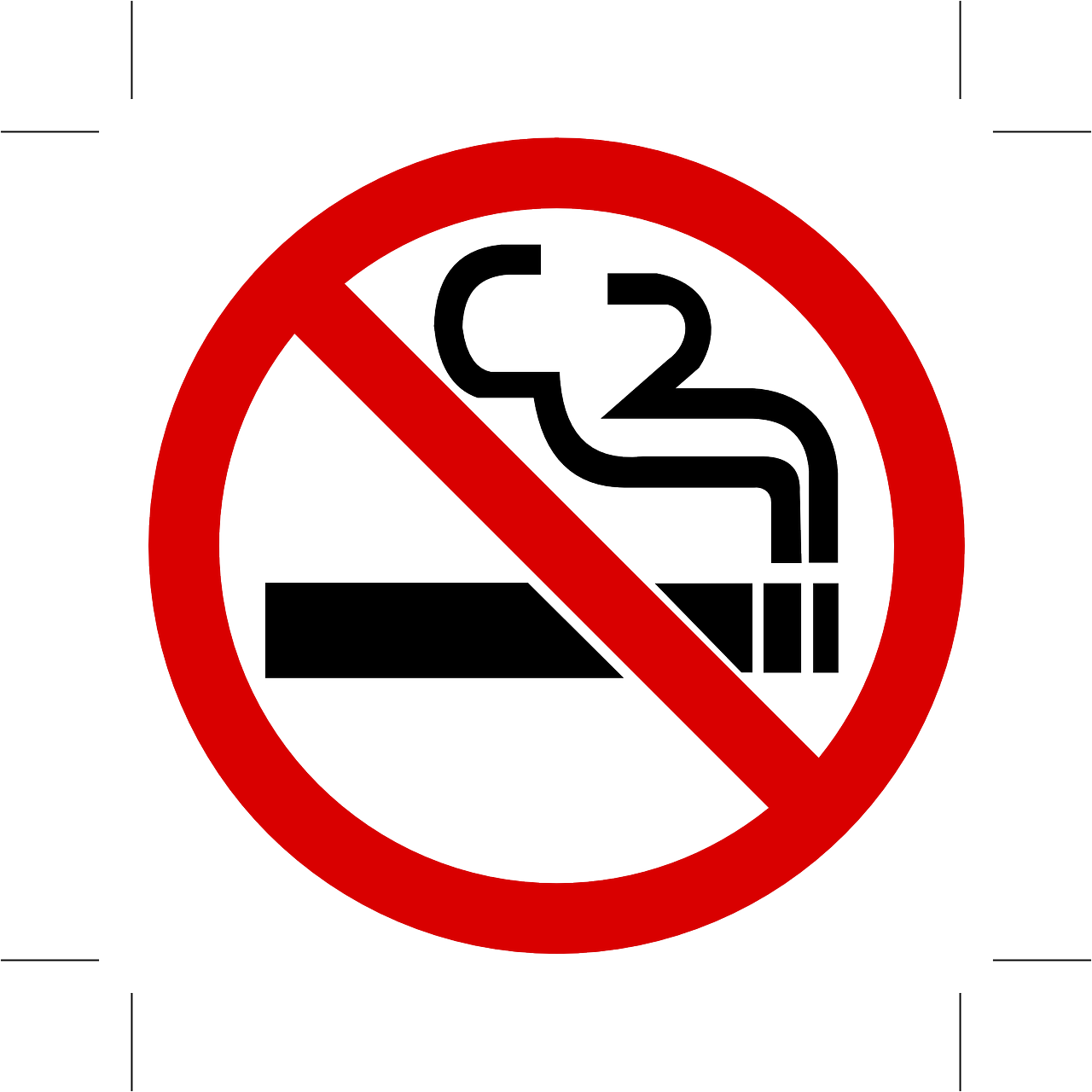 No Smoking Sign Graphic PNG