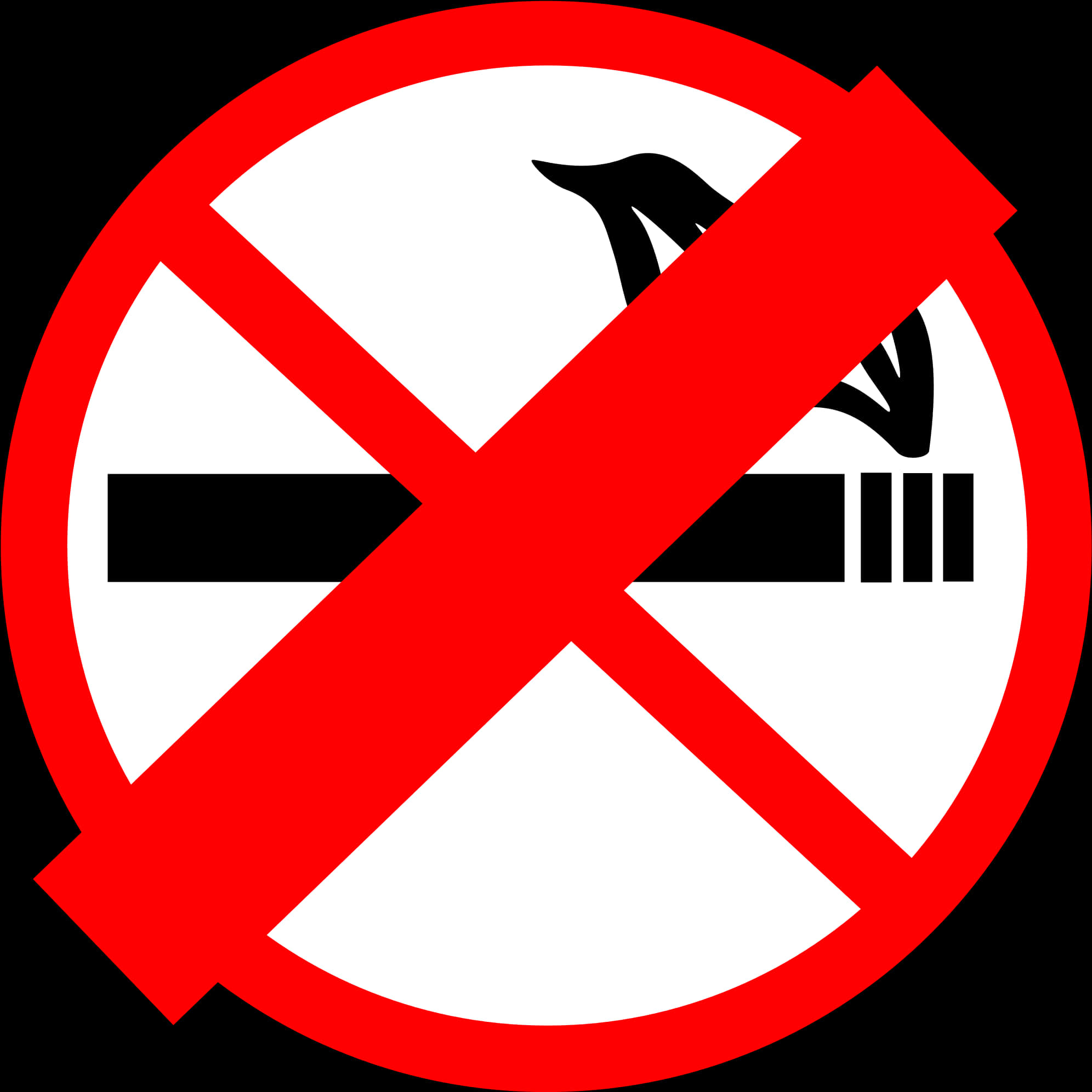 No Smoking Sign Graphic PNG