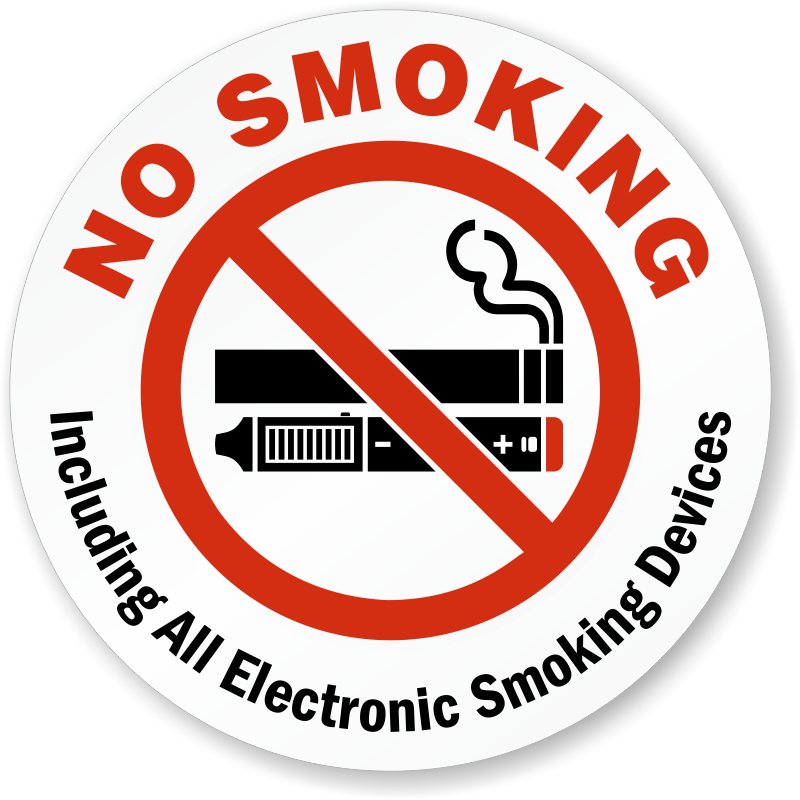 No Smoking Sign Including Electronic Devices PNG