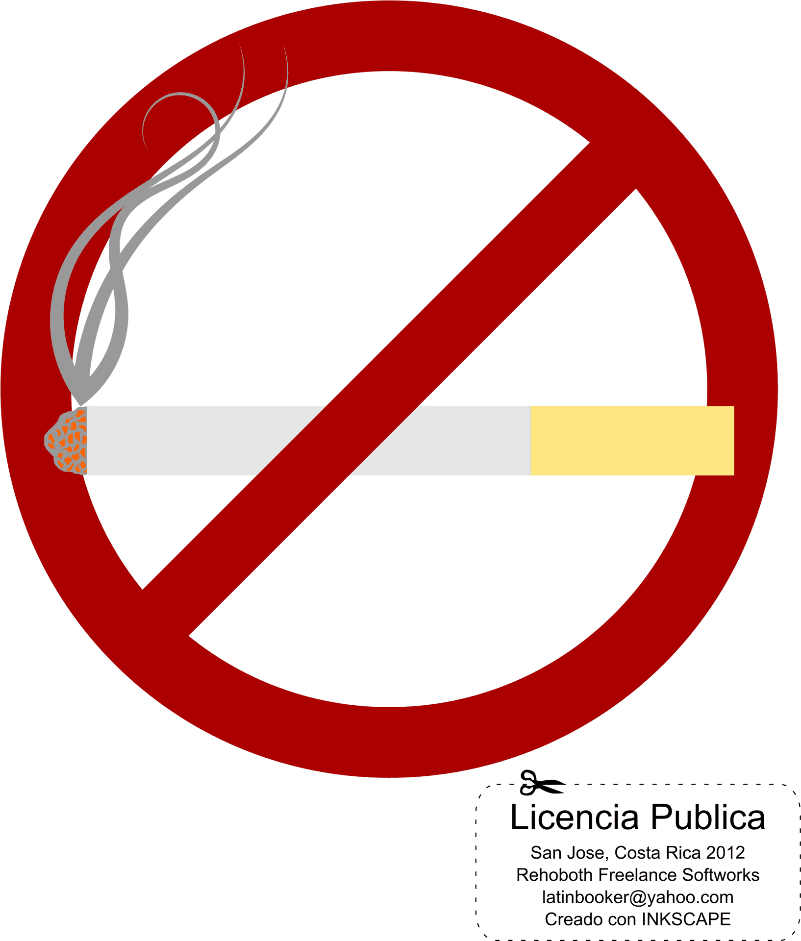 No Smoking Sign Vector PNG