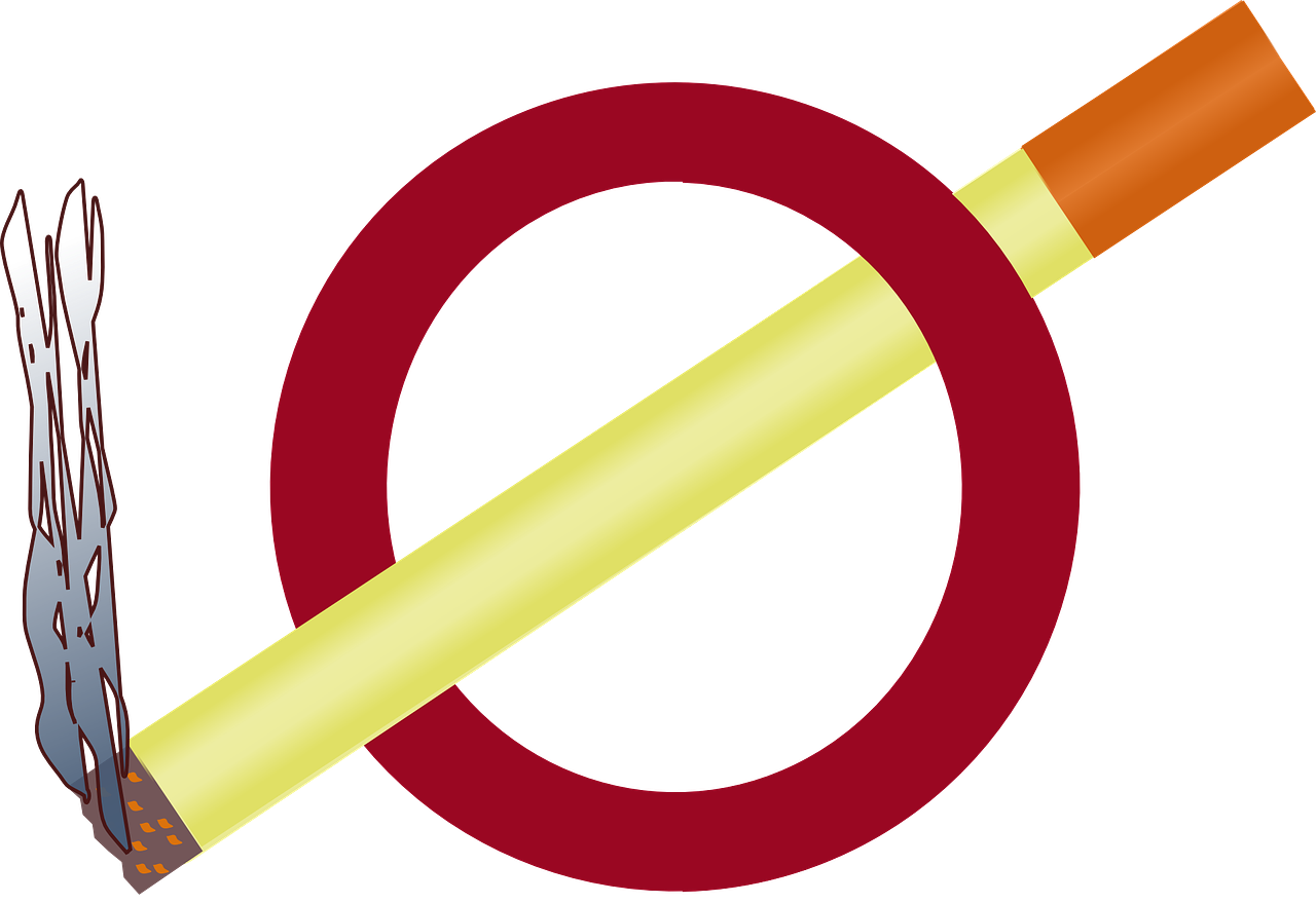 No Smoking Sign With Cigarette PNG