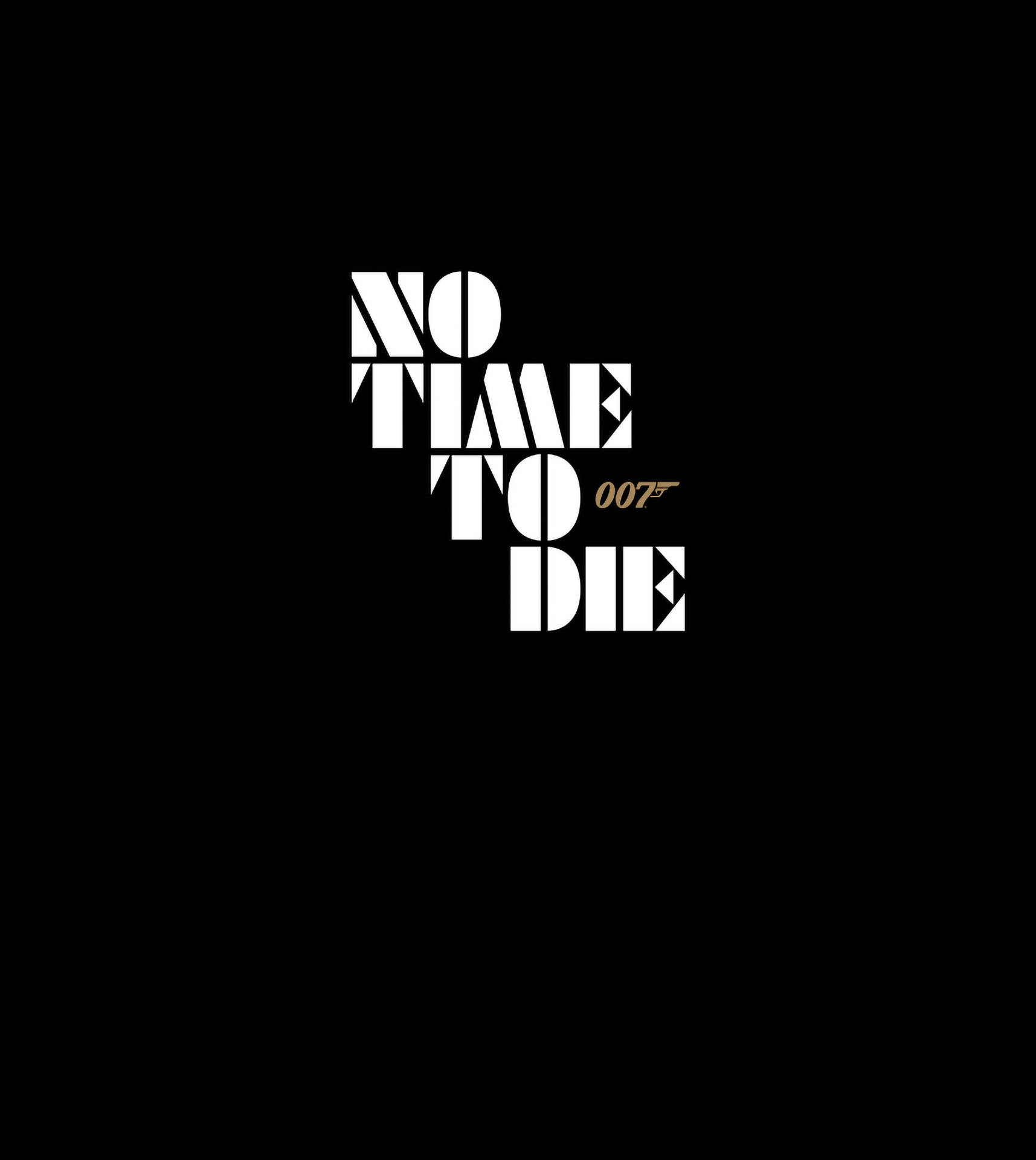 No Time To Die In Black Poster Wallpaper