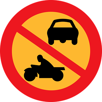 No Vehicle Entry Sign PNG