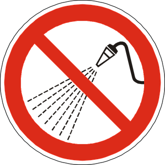 No Watering Sign PNG