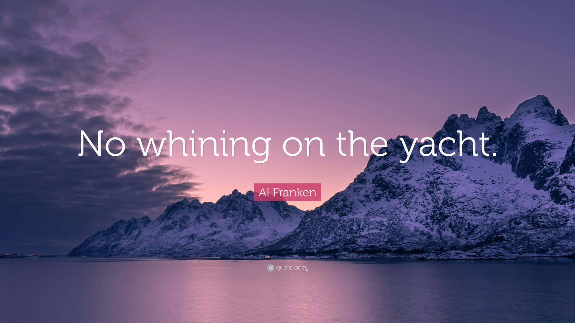 No Whining Yacht Quote Wallpaper