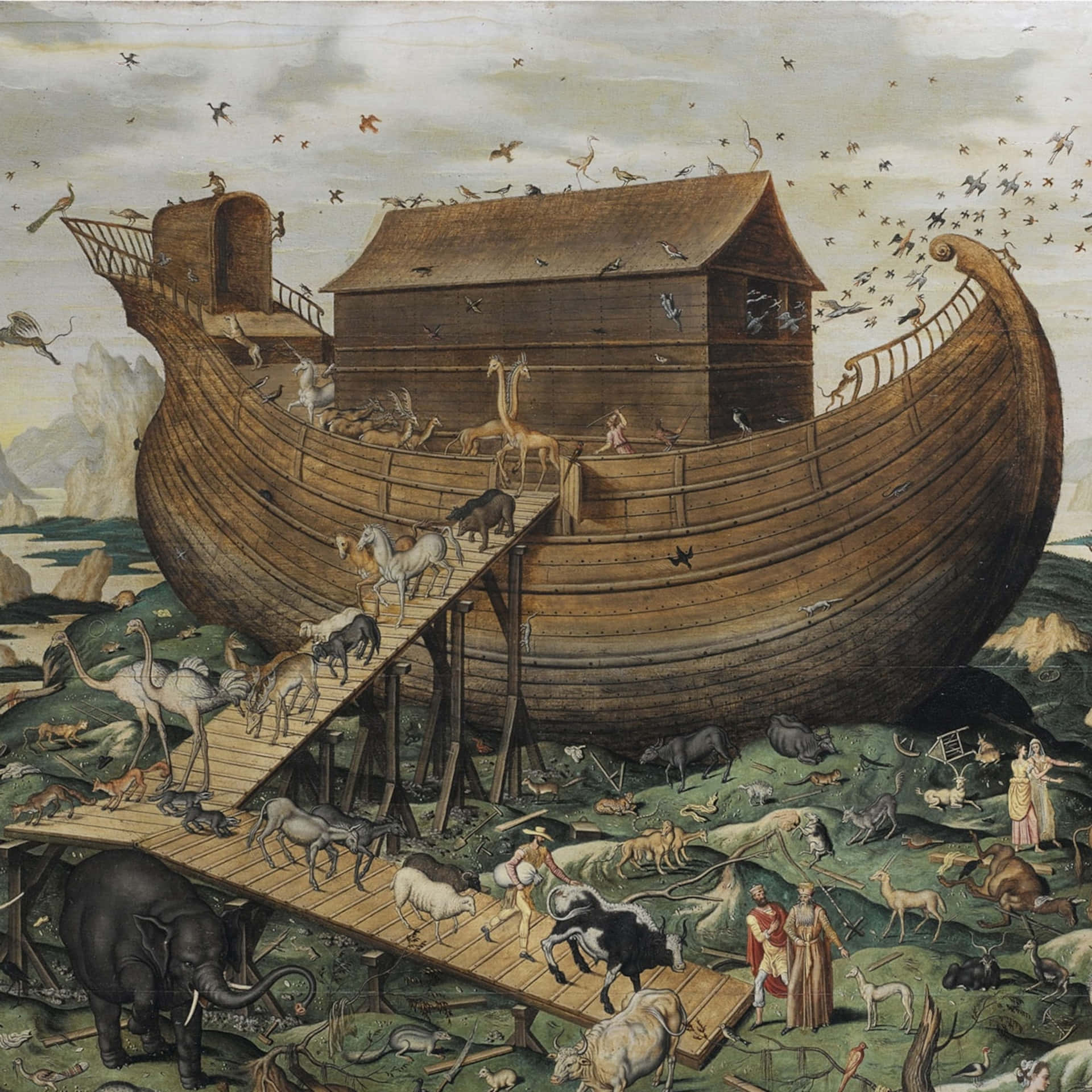 Noah's Ark, the vessel sent by God to save humanity
