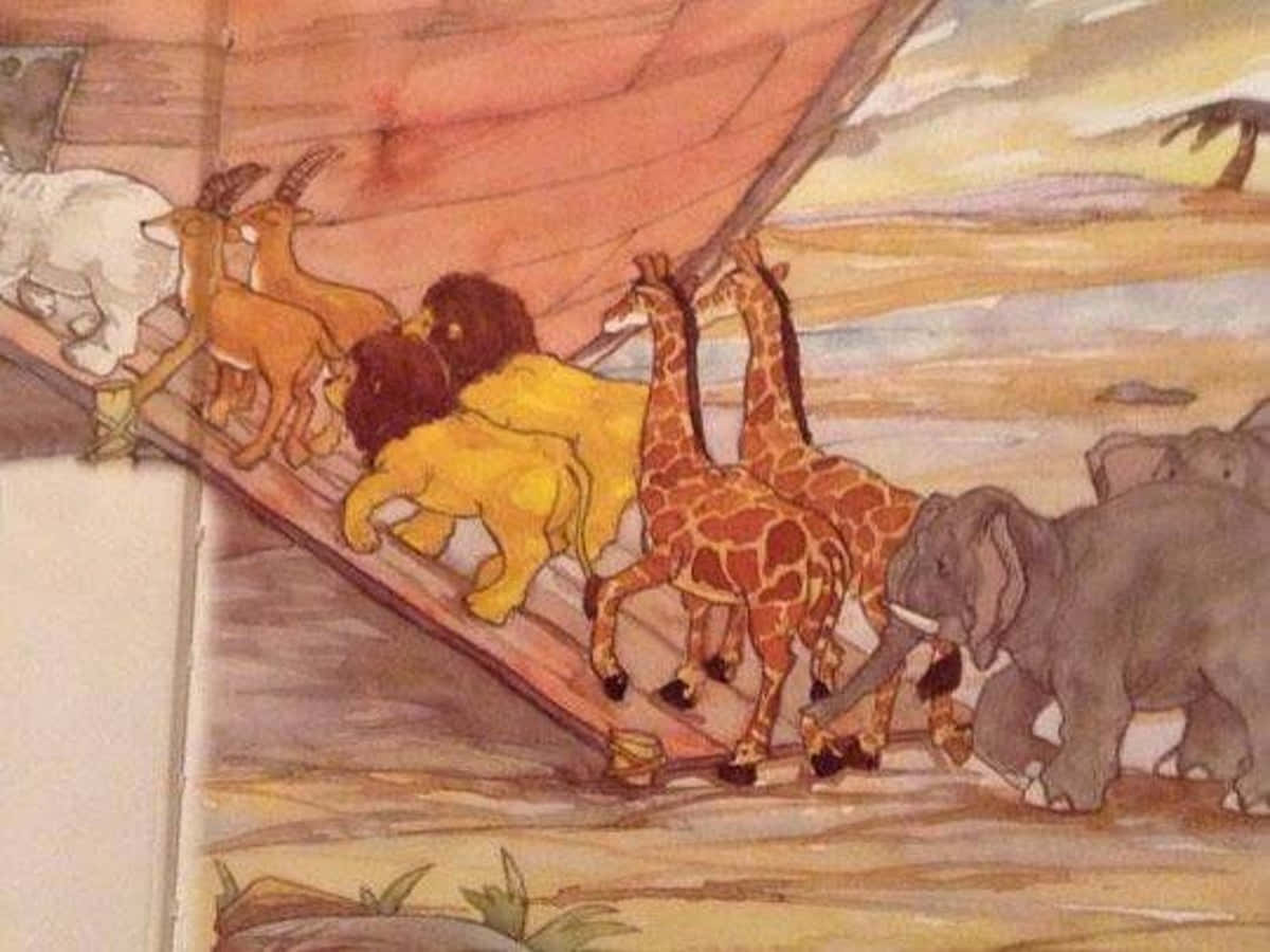Noah's Ark - A Book With Giraffes And Zebras