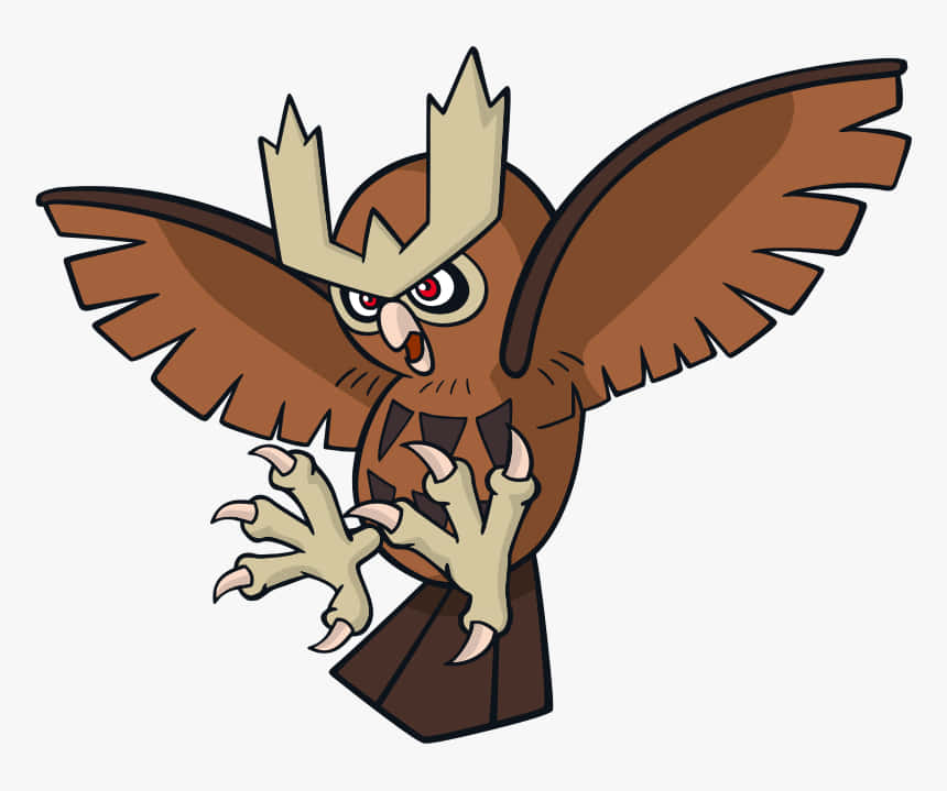 Noctowl Pokemon Illustration Wallpaper