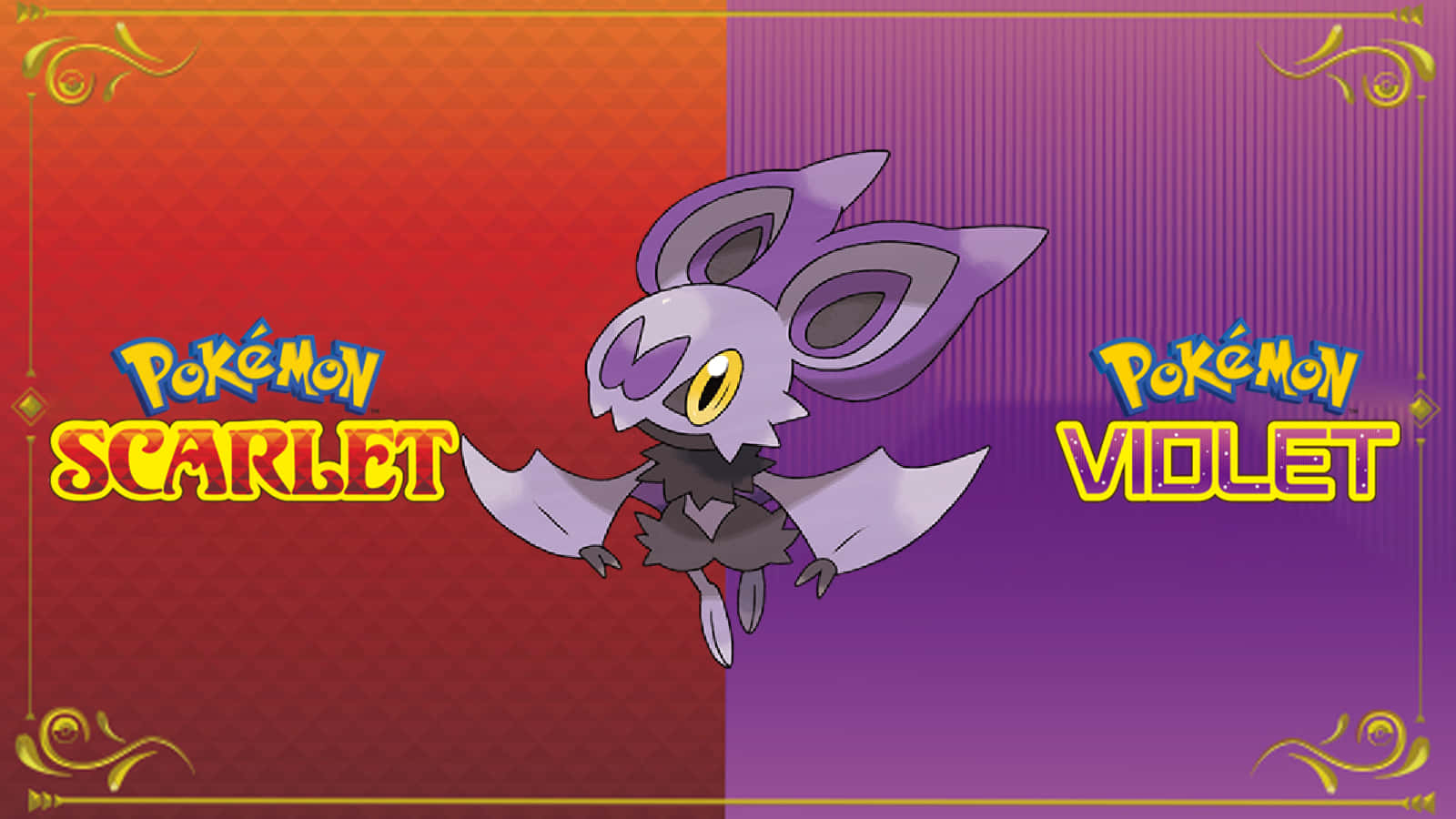 Noibatim Hintergrund Von Pokémon Scarlet Und Violet. Wallpaper