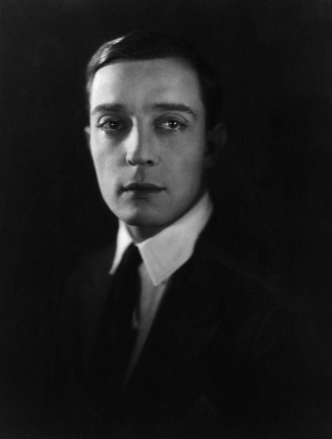 Sort Buster Keaton amerikansk skuespiller skrifttype wallpapers. Wallpaper