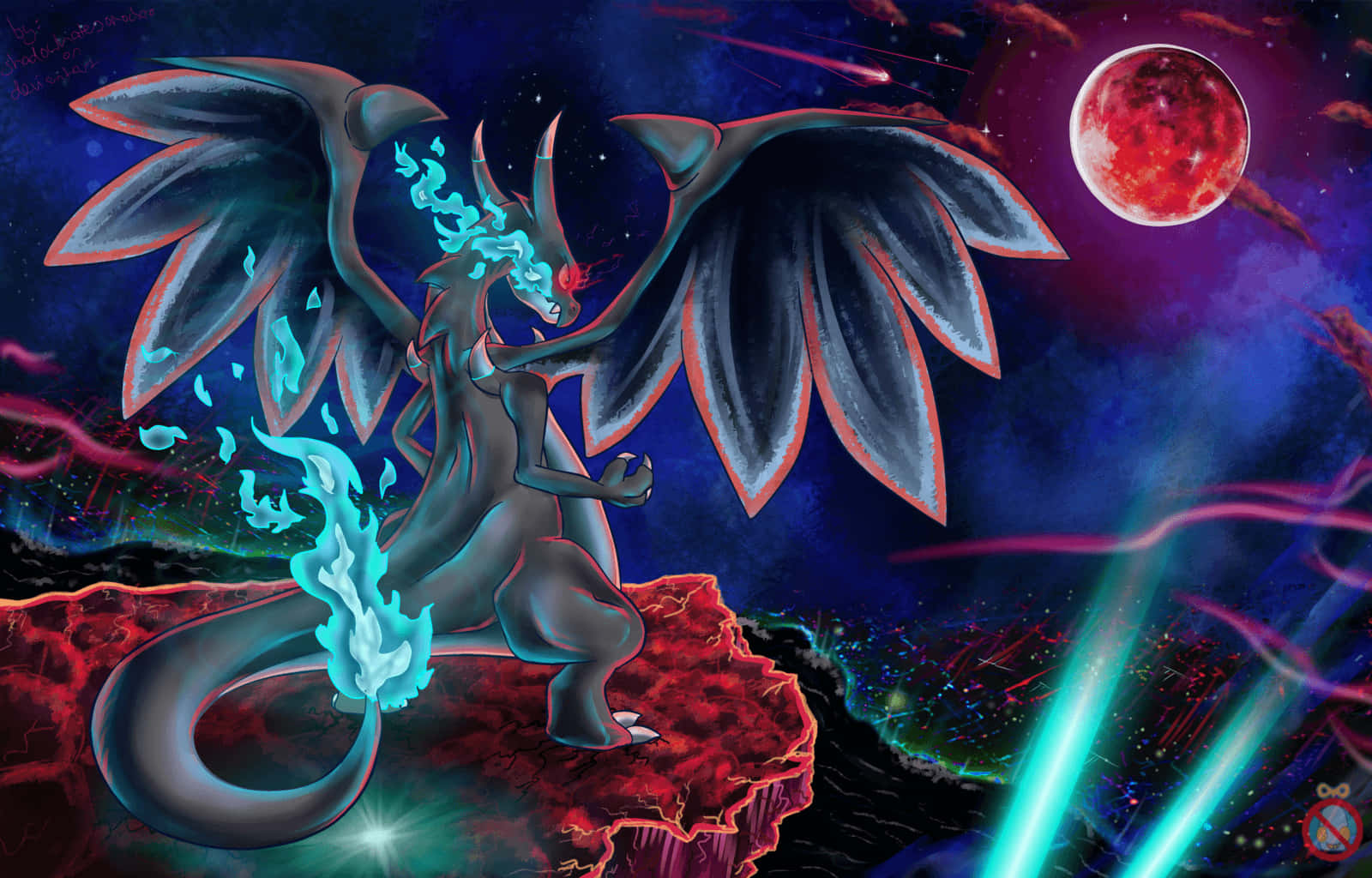 Noivern Dragon Pokemon Night Sky Wallpaper