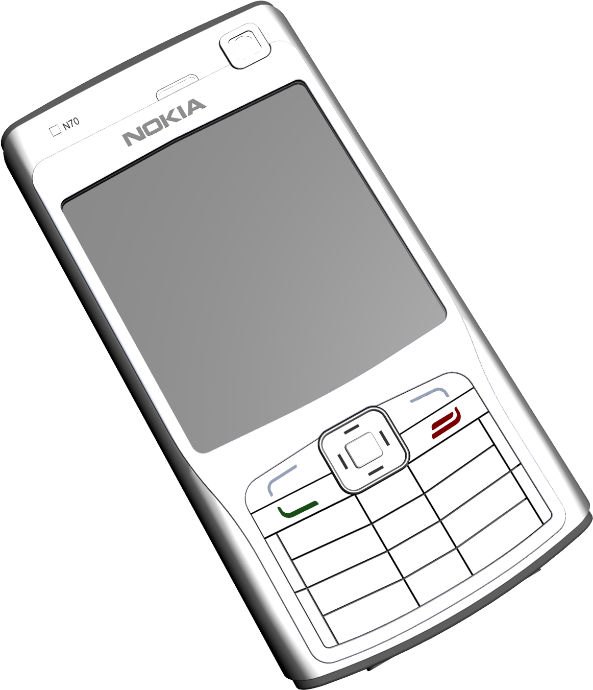 Nokia N70 Classic Phone Clipart PNG
