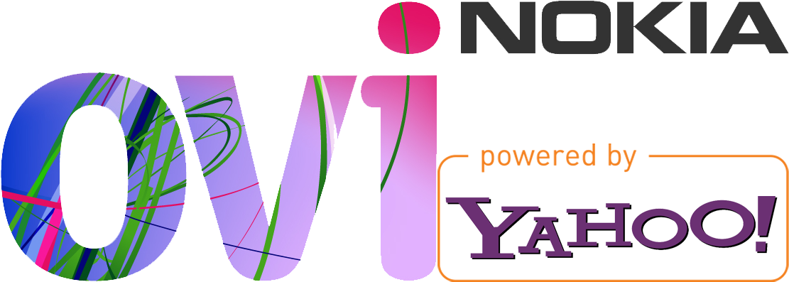 Nokia Ovi Powered By Yahoo Logo PNG