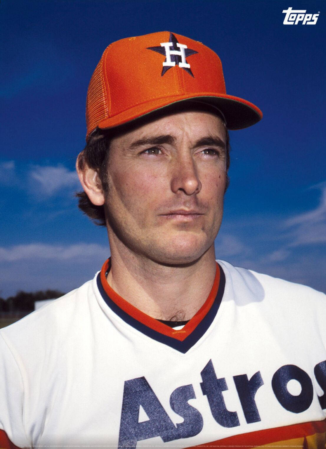 Download Nolan Ryan Orange Astros Baseball Cap Wallpaper