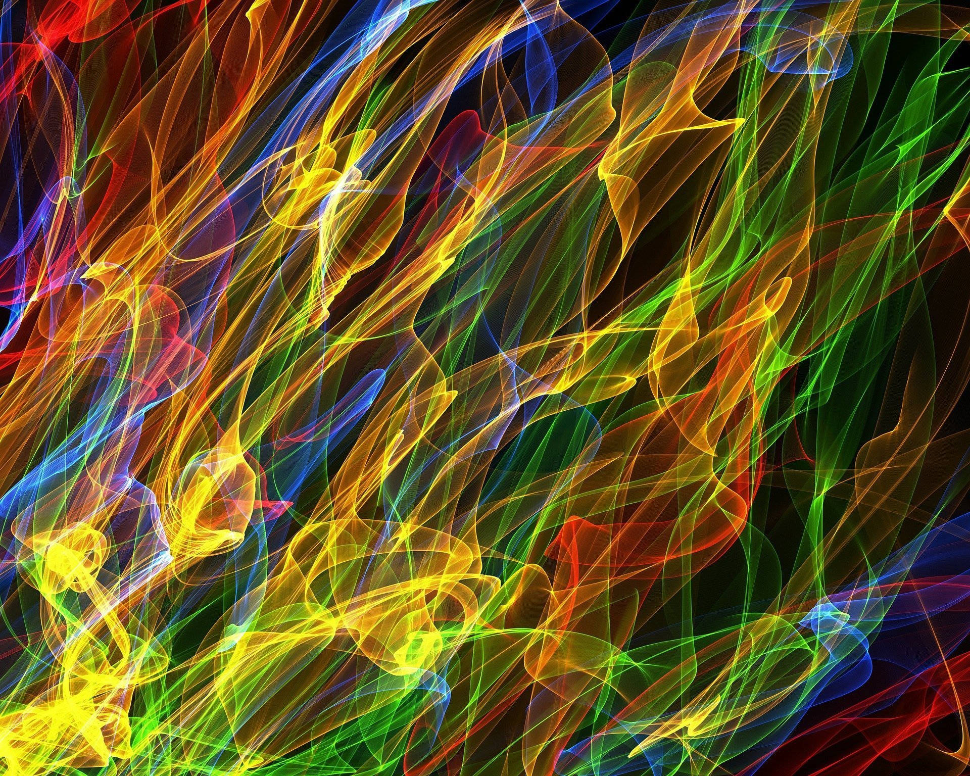 Non Copyrighted Colorful Flames Wallpaper
