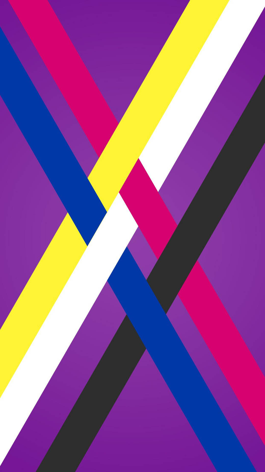A Purple And Yellow Background With A Rainbow Of Colors Wallpaper