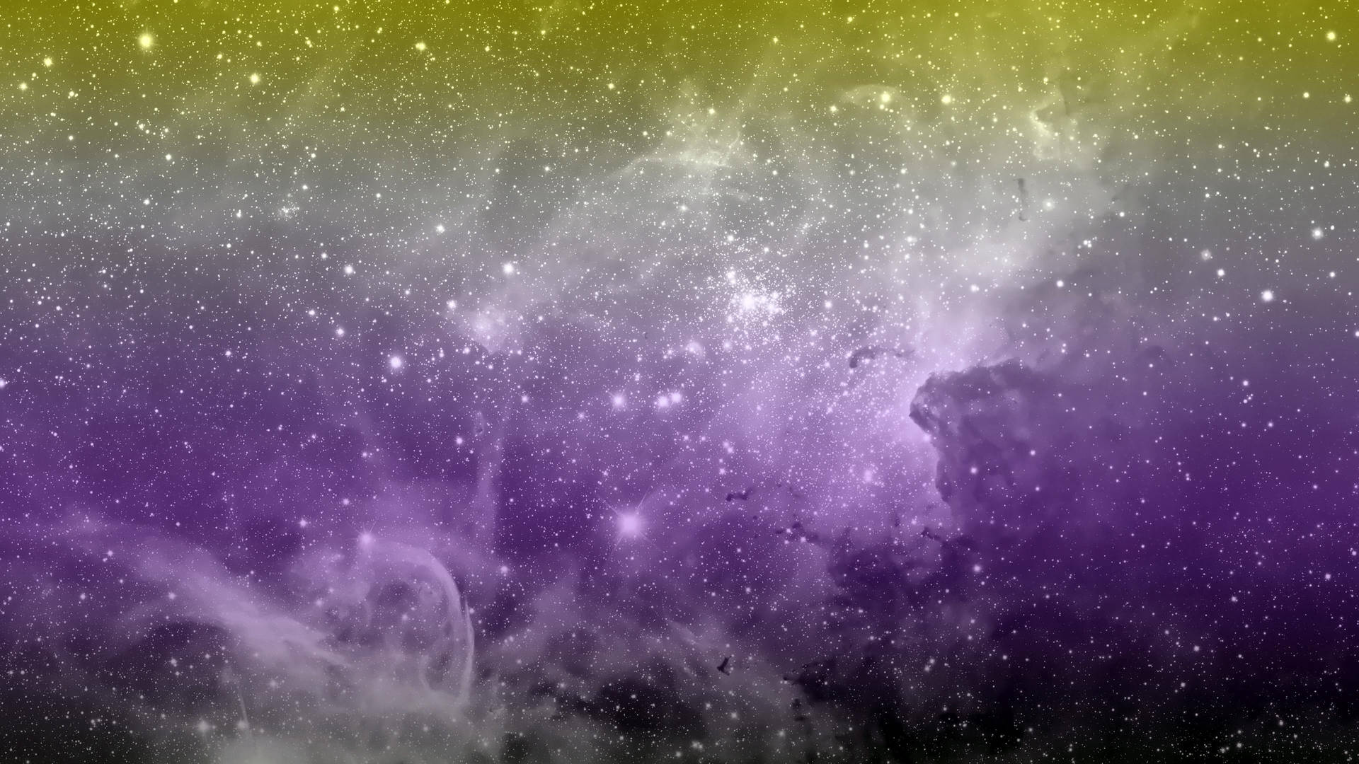 Purple And Yellow Space Background Wallpaper