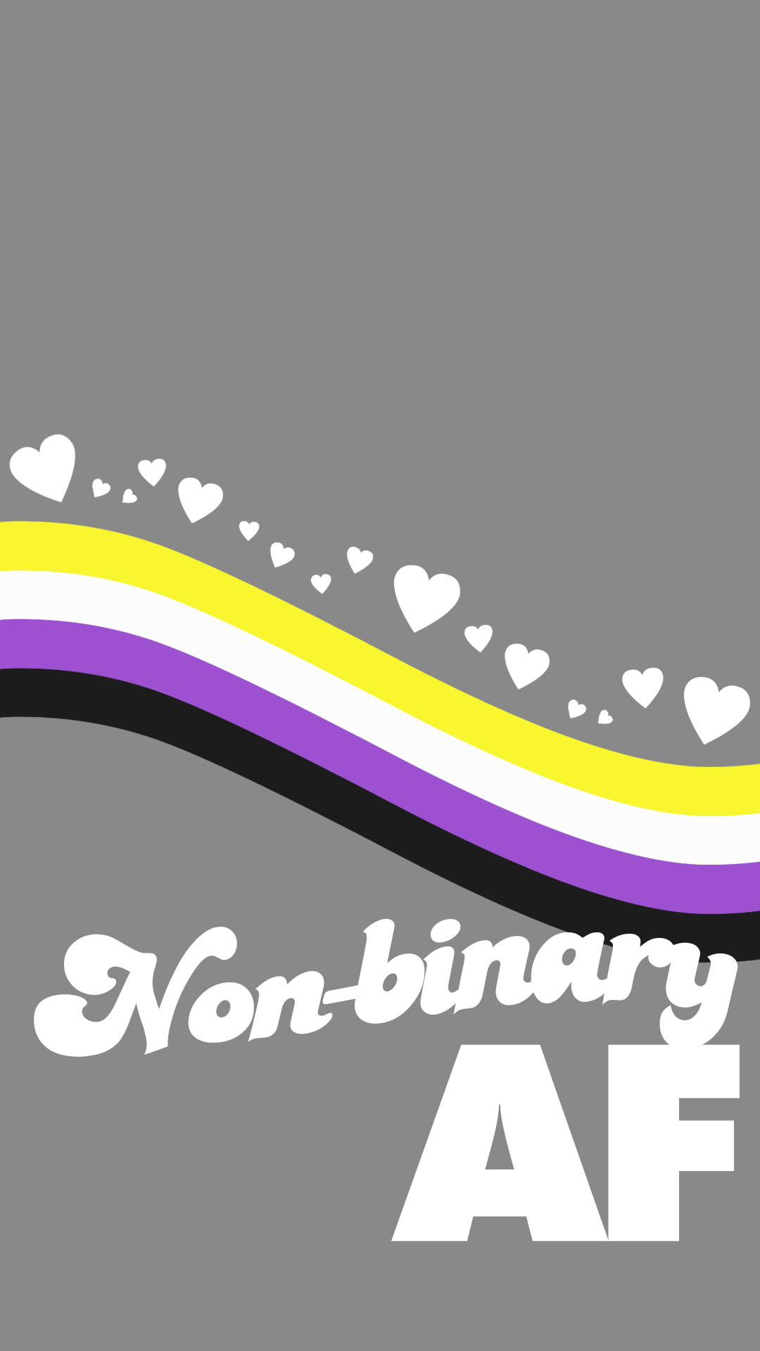 Wave Nonbinary Gender Pride Flag Wallpaper