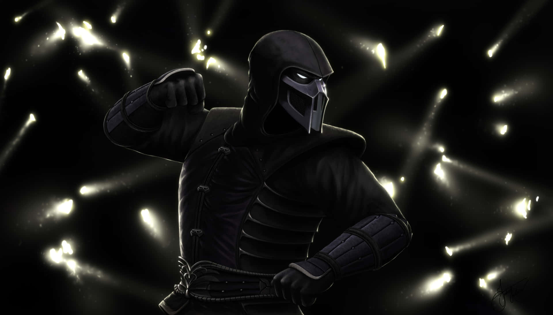 Noob Saibot: Den legandariske Zaterran Ninja fra Mortal Kombat Wallpaper