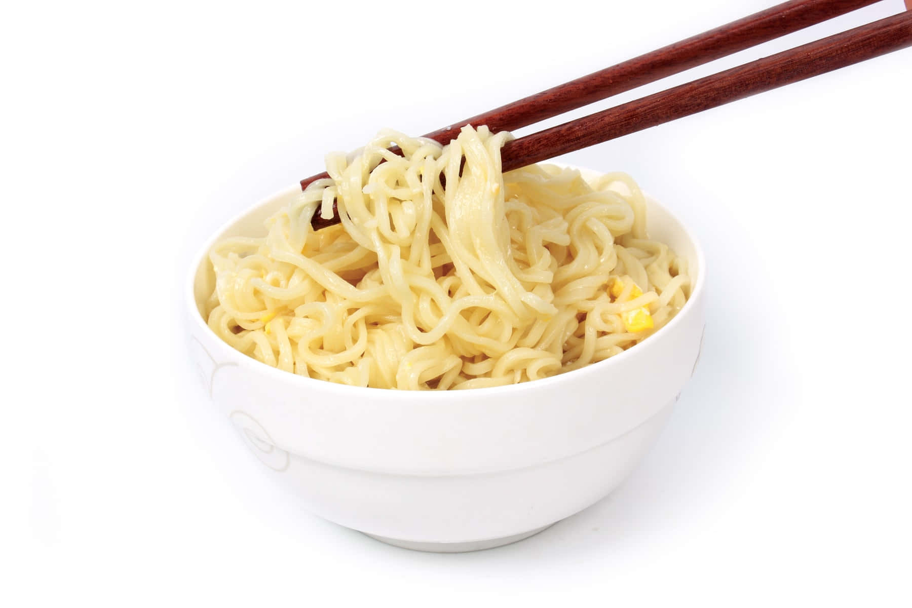 Steaming hot bowl of delicious noodles