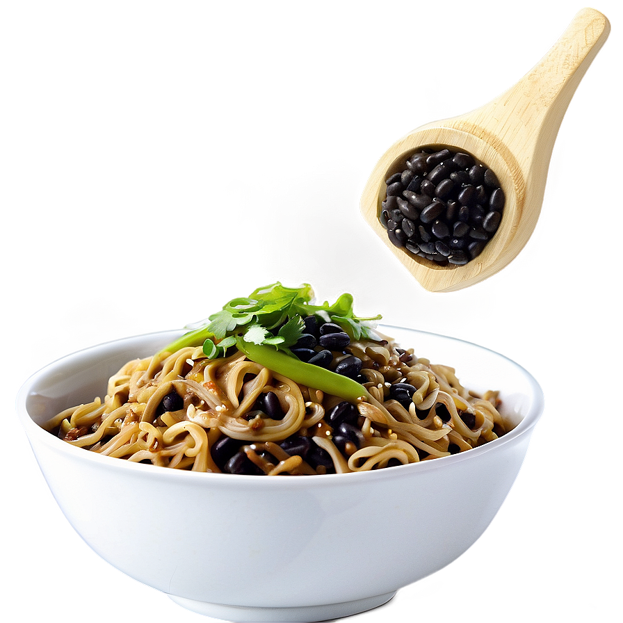 Noodles With Black Bean Sauce Png Diu PNG