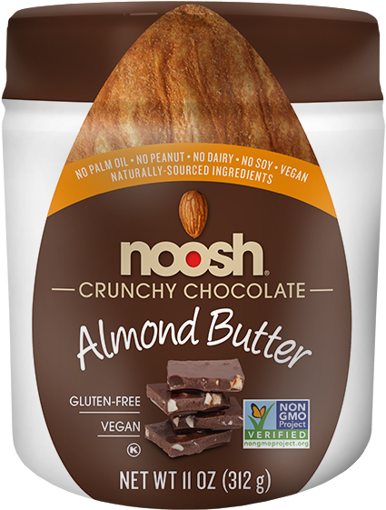 Noosh Crunchy Chocolate Almond Butter Jar PNG