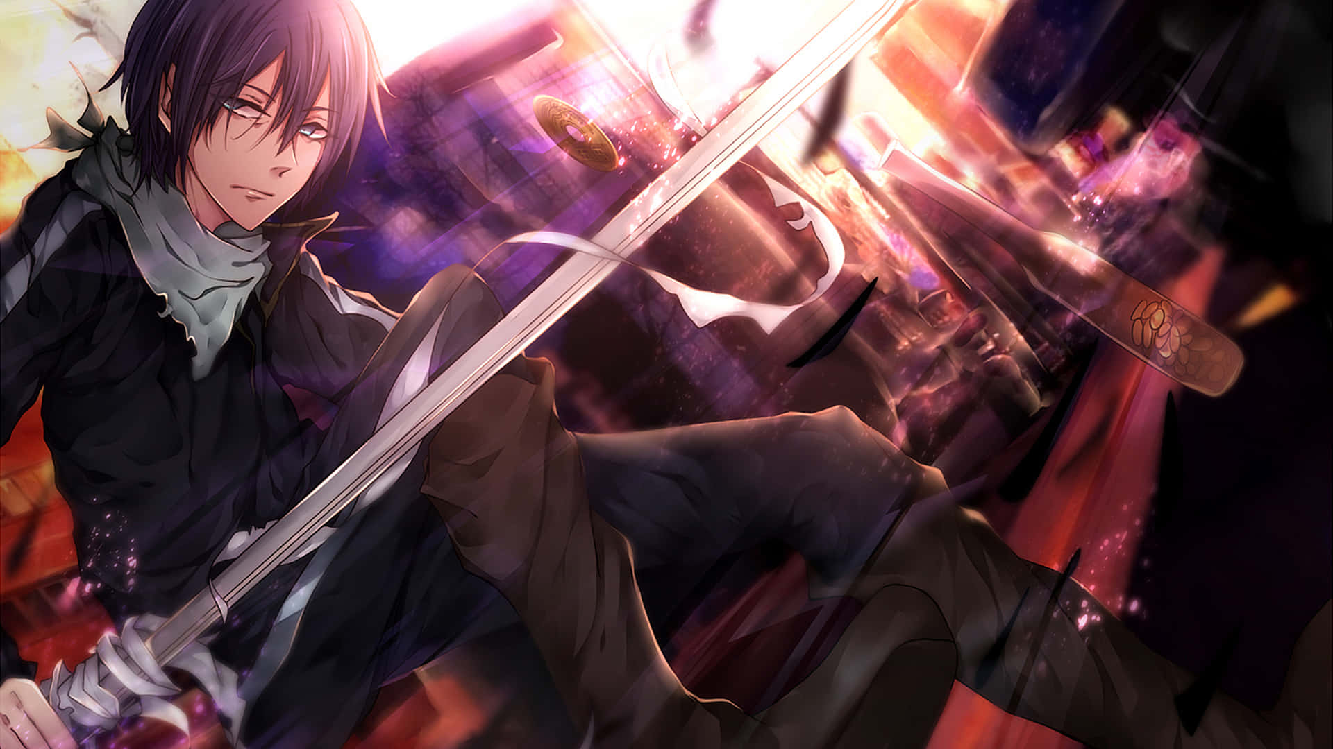 Yato prepares for battle in the supernatural world of Noragami