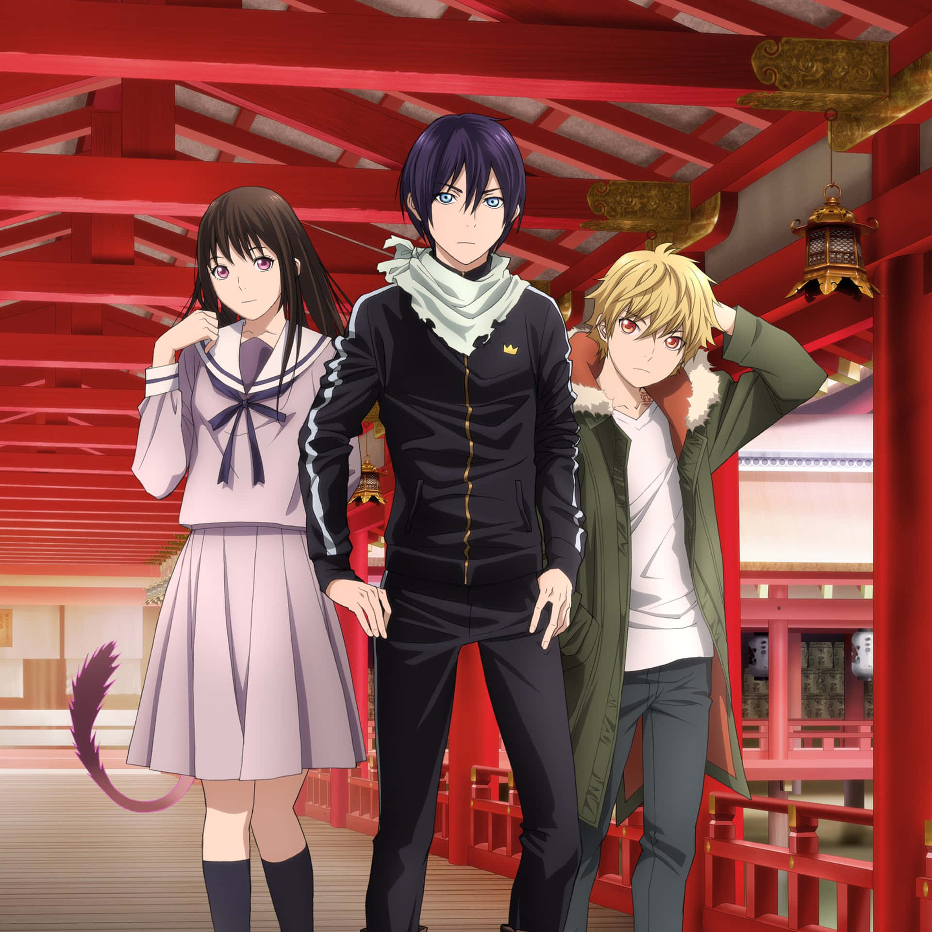 The god of fortune, Yato, and his sidekick and scrapper, Yukine