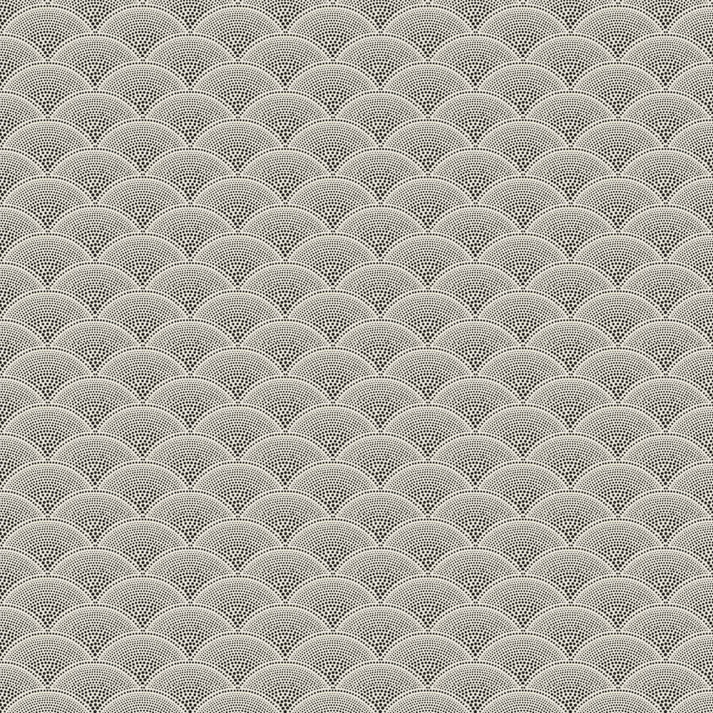 Nordic Abstract Fan Pattern Wallpaper