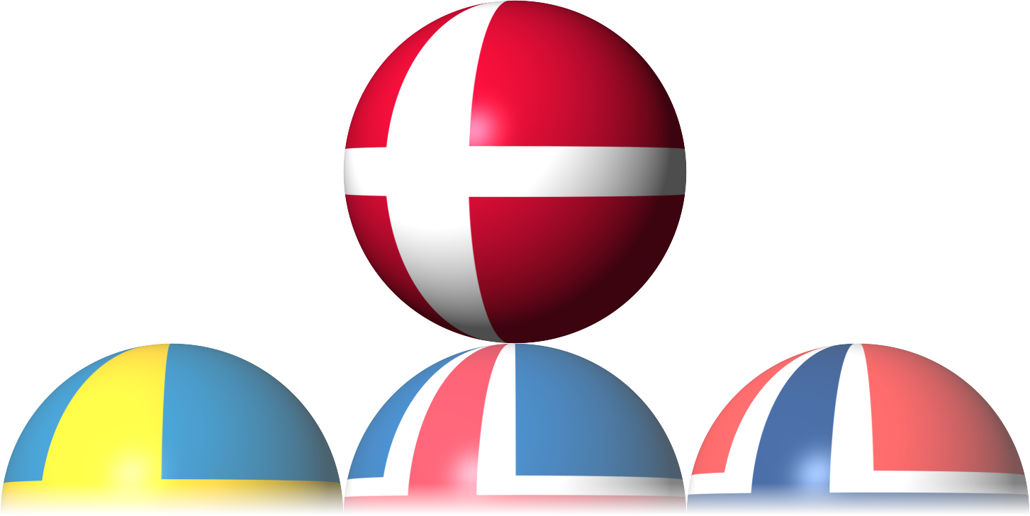 Nordic Flagson Easter Eggs PNG