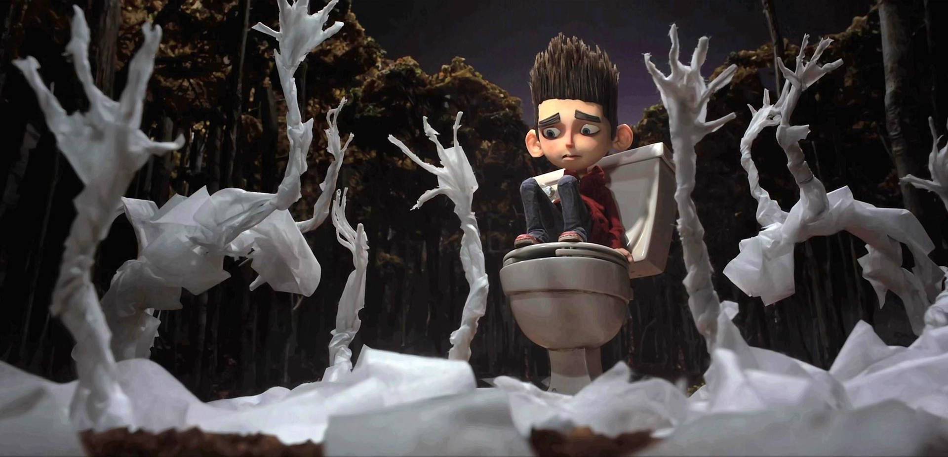 Norman On The Toilet ParaNorman Wallpaper