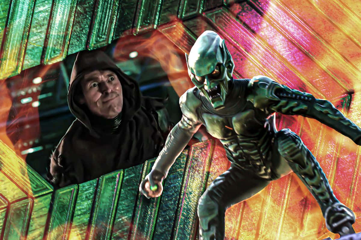 Norman Osborn, The Green Goblin in action Wallpaper