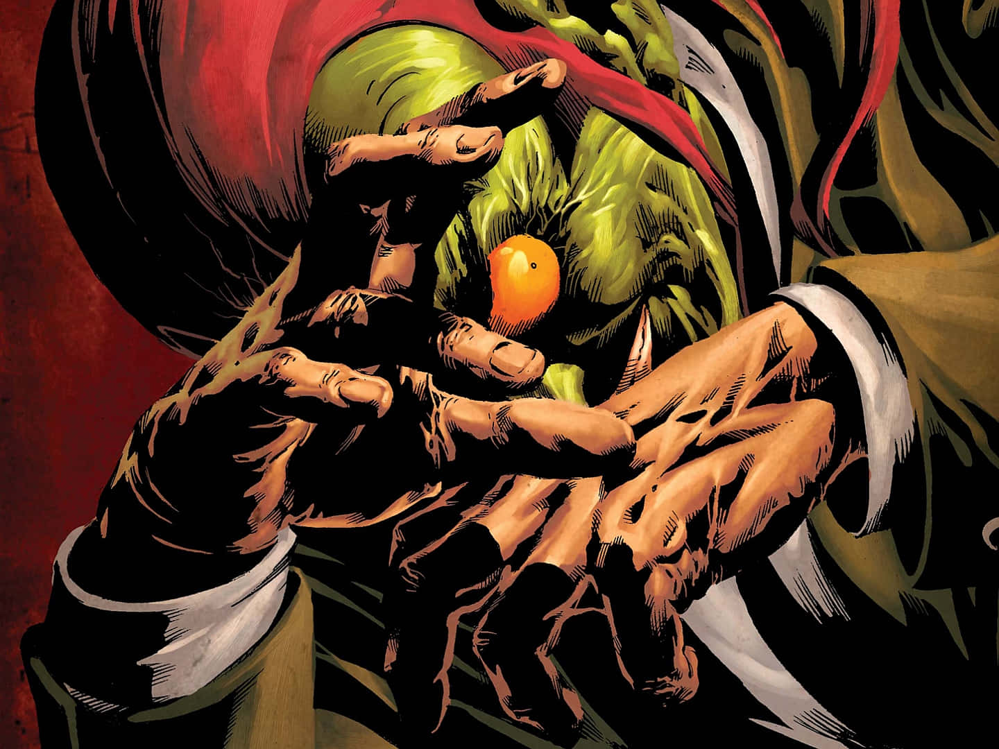 Norman Osborn, the Green Goblin in Action Wallpaper
