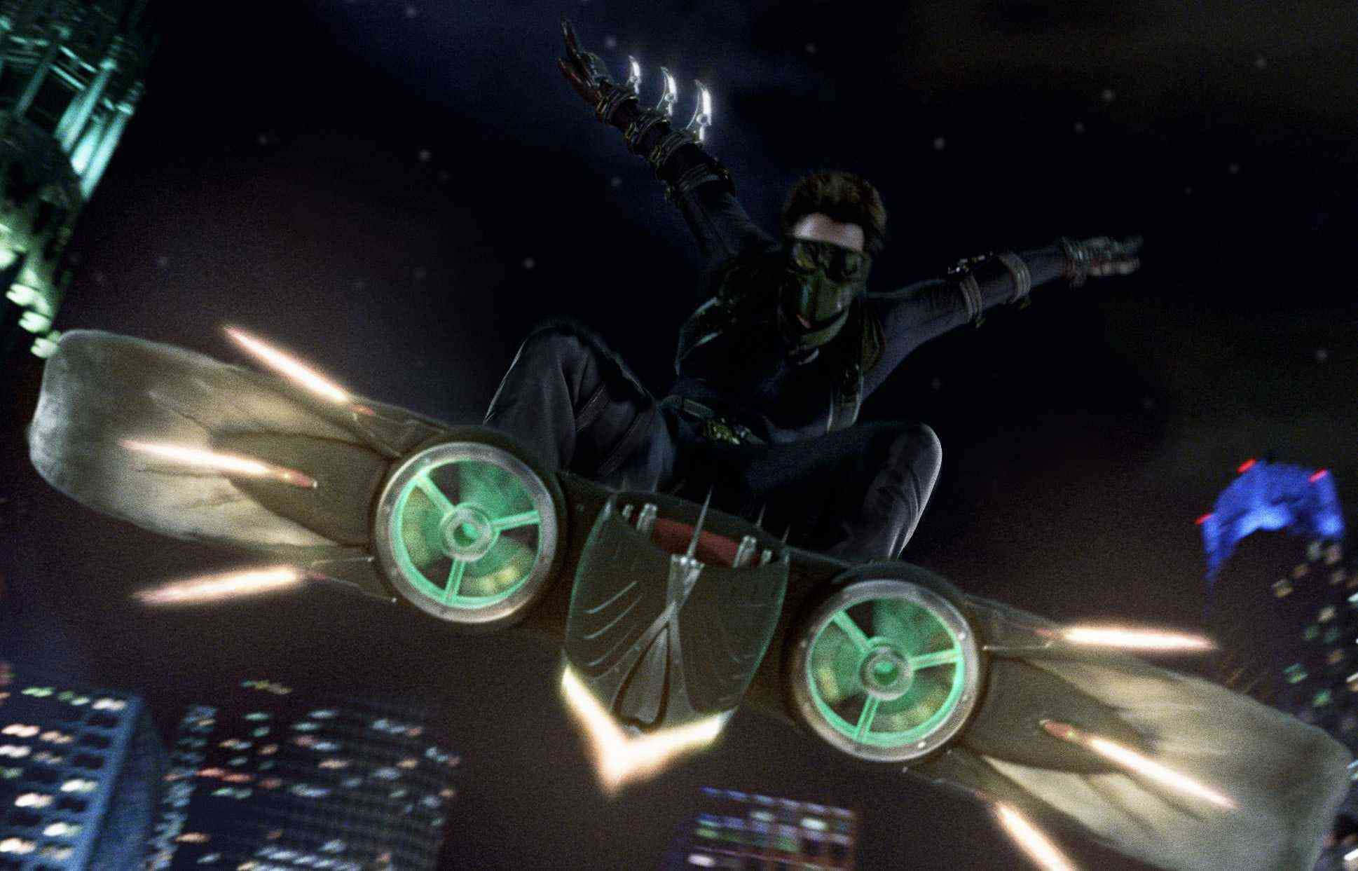 Norman Osborn in his iconic Green Goblin suit Wallpaper