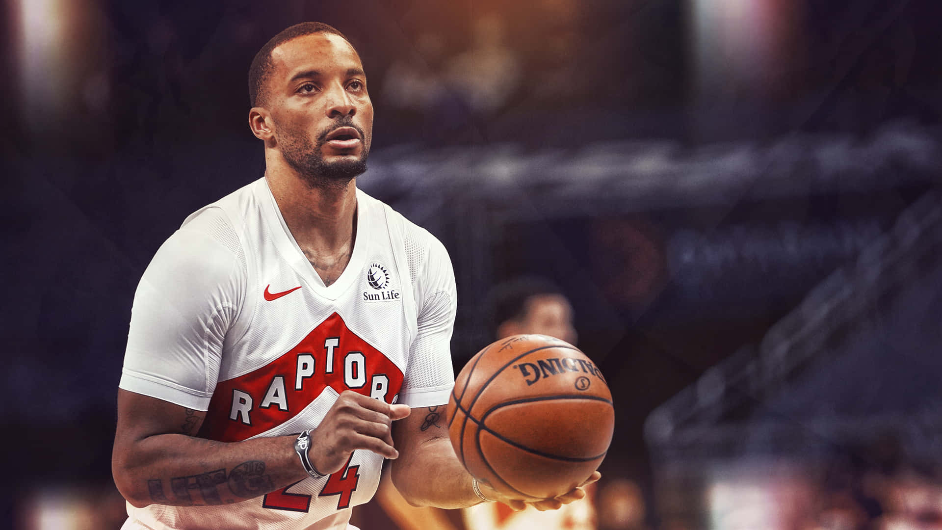 Norman Powell In Game Against Indiana Pacers Wallpaper