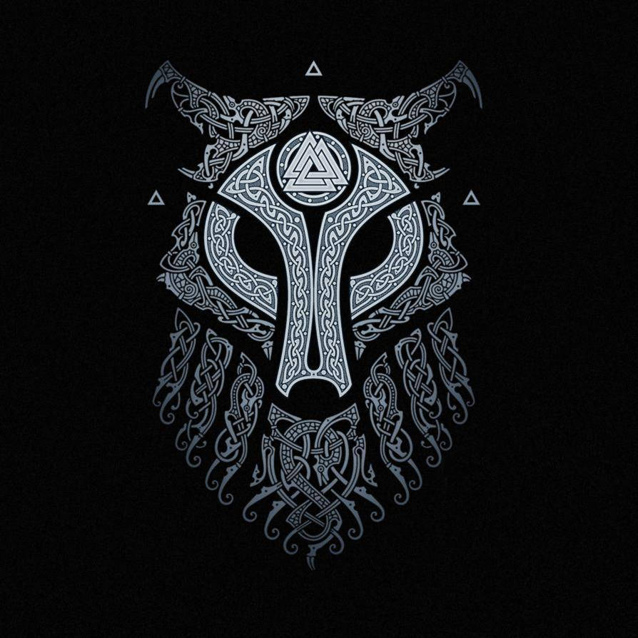 Norse Ulfhednar Wolf Emblem Wallpaper