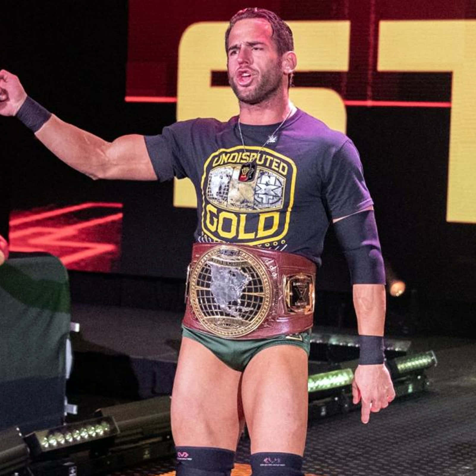 North American Championship Belt Roderick Strong Background