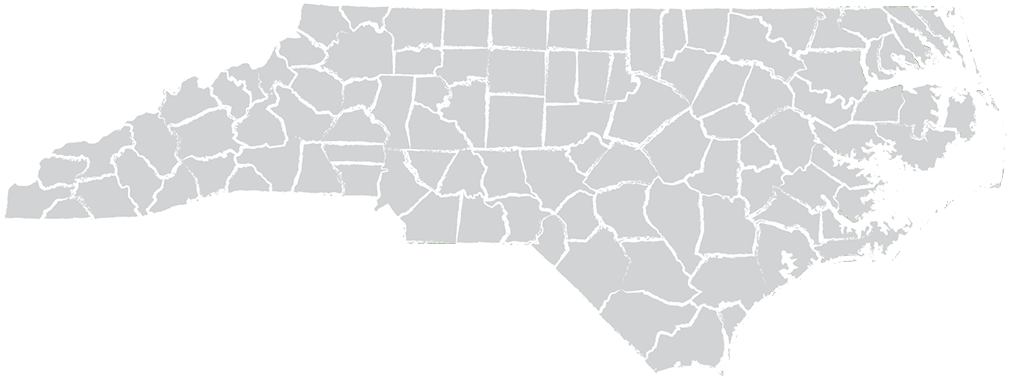 North Carolina County Map Outline PNG