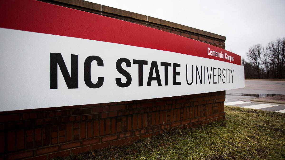 North Carolina State University Red And White Signage Wallpaper