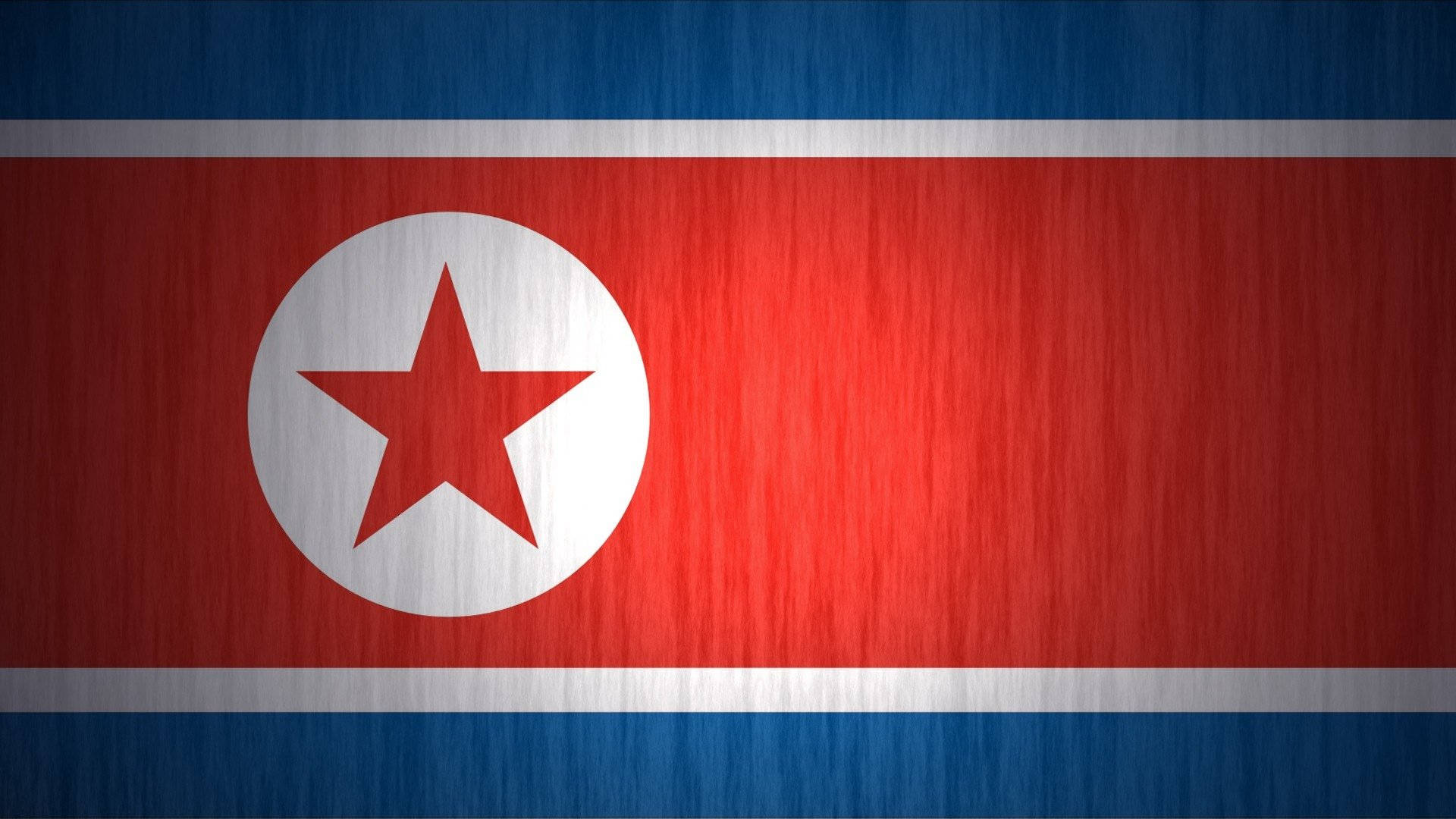 North Korea Flag Subtle Wood Design