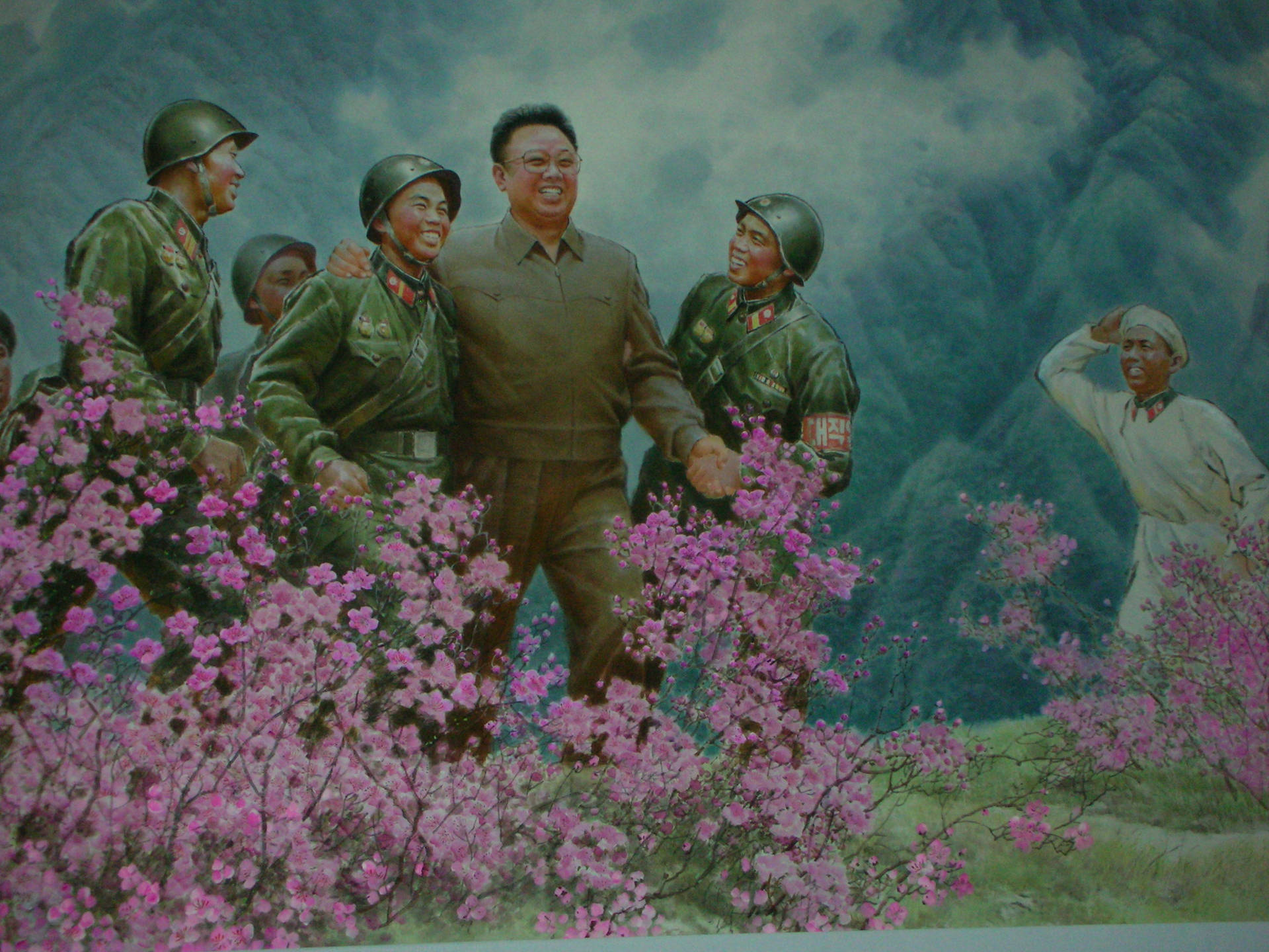 North Korea Kim Jong-il Painting
