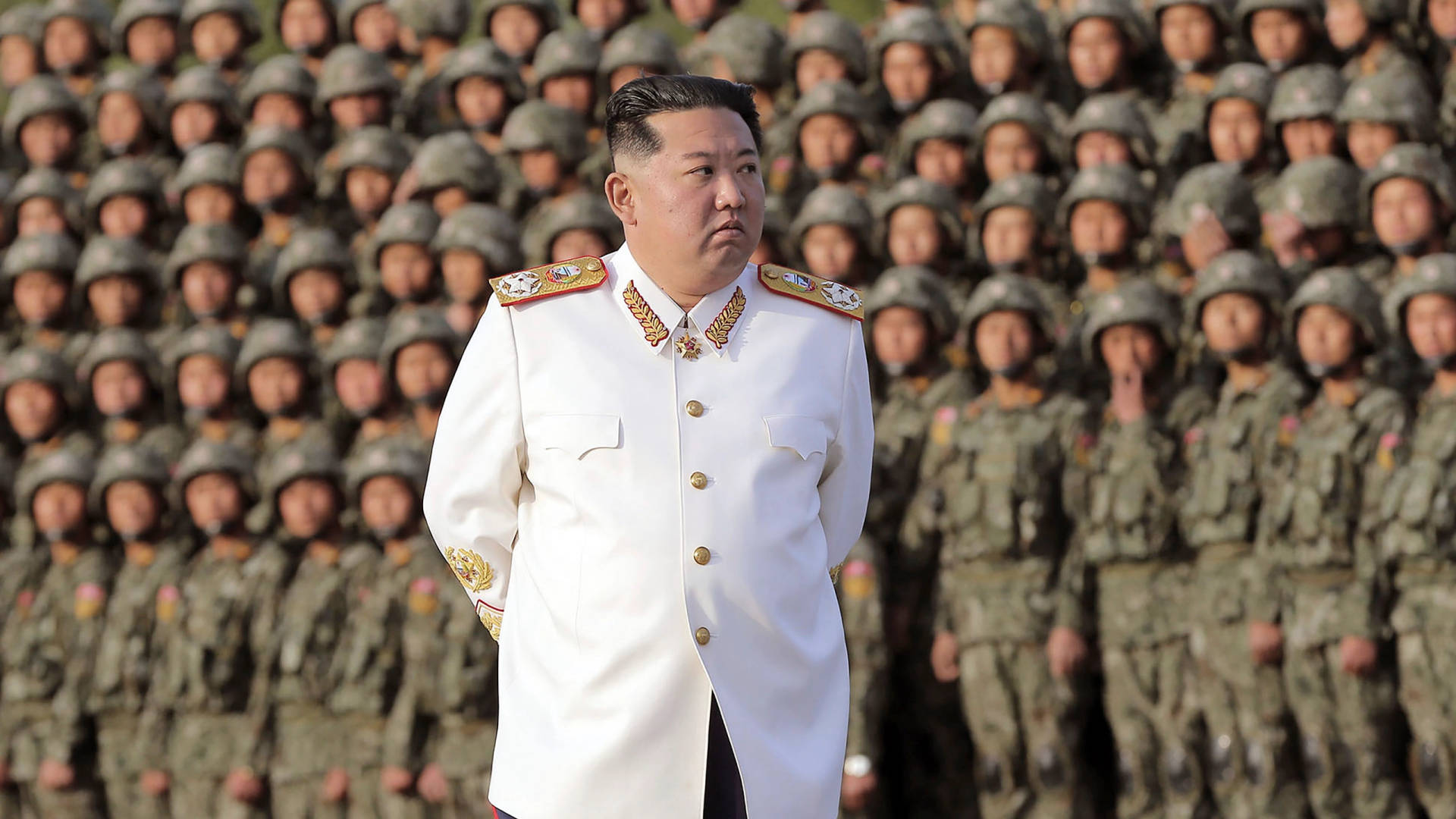 North Korea Leader White Suit