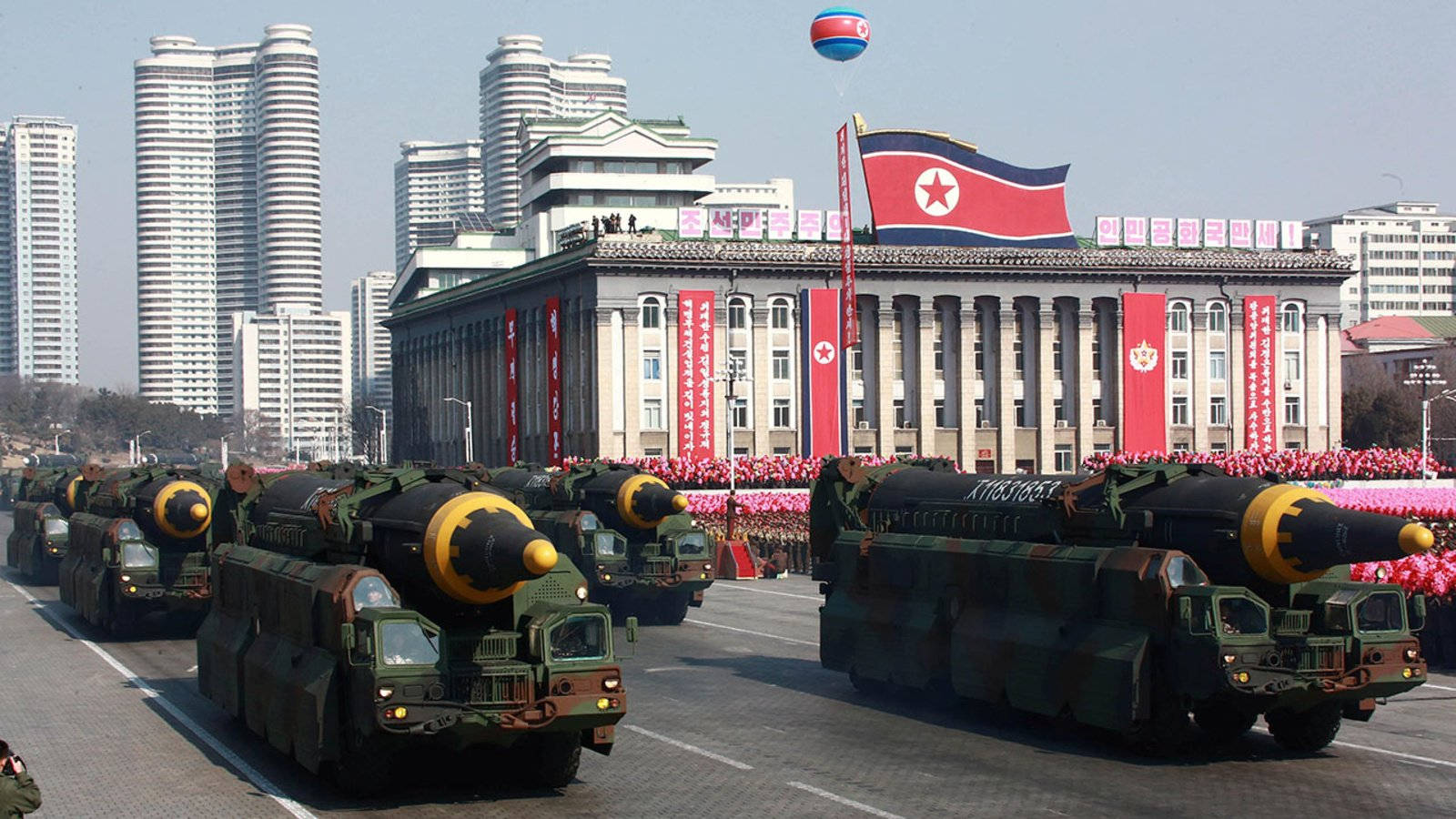 North Korea Loaded Missile Carriers